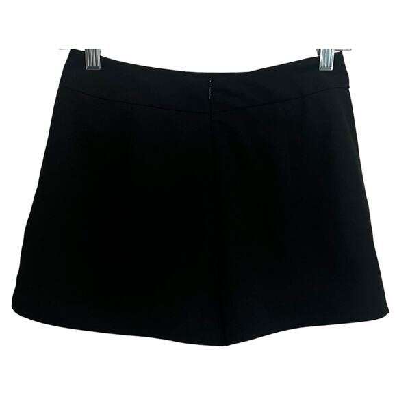 Aqua Asymmetrical Mini Skort Skirt, Shorts Side Pockets Black Womens Size S NWOT - Picture 2 of 6